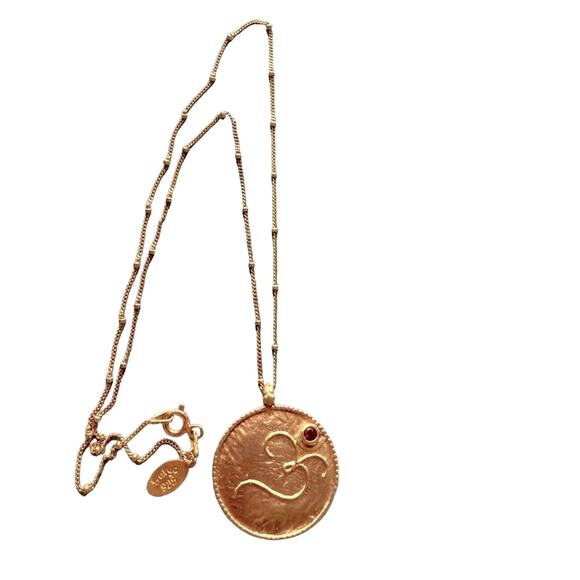 Satya 925 Gold Tone 925 Sterling Silver Pendant Necklace - Picture 1 of 9